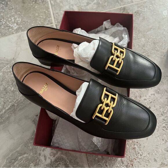 Bally BB logo loafers in Black, New, Size EU 38 - Picture 7 of 16